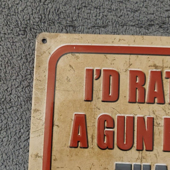 Rivers Edge Products Tin Sign, 17" x 12" Weatherproof Wall Art, 2nd Amendment - Picture 5 of 6